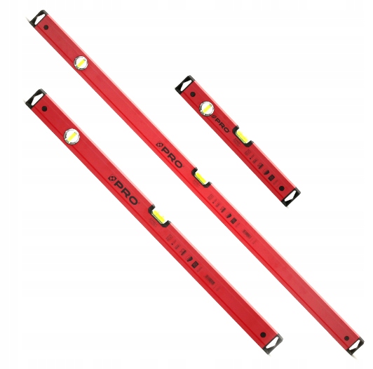Zestaw 3 Poziomic Pro 40cm 80cm 120cm PRO600 Endurance Bardzo Mocne