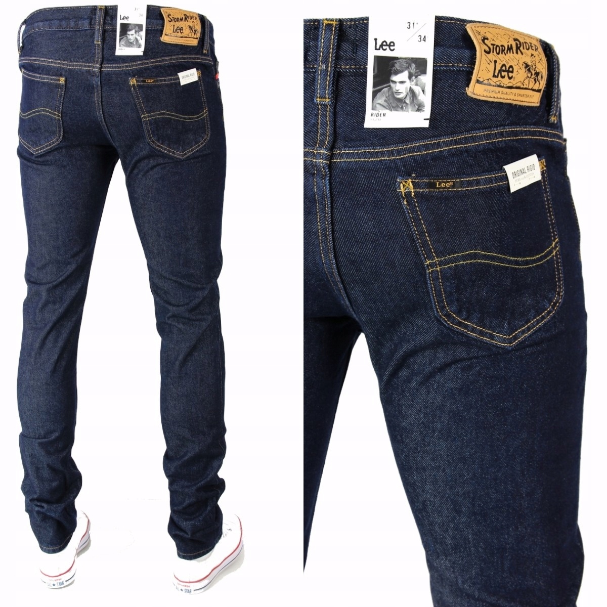 

Lee Rider Slim 100% Bawełna Jeansy _ W30 L34