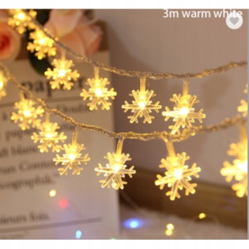 Lampki CHOINKOWE LED 10 GWIAZDKI CIEPŁY BATERIE