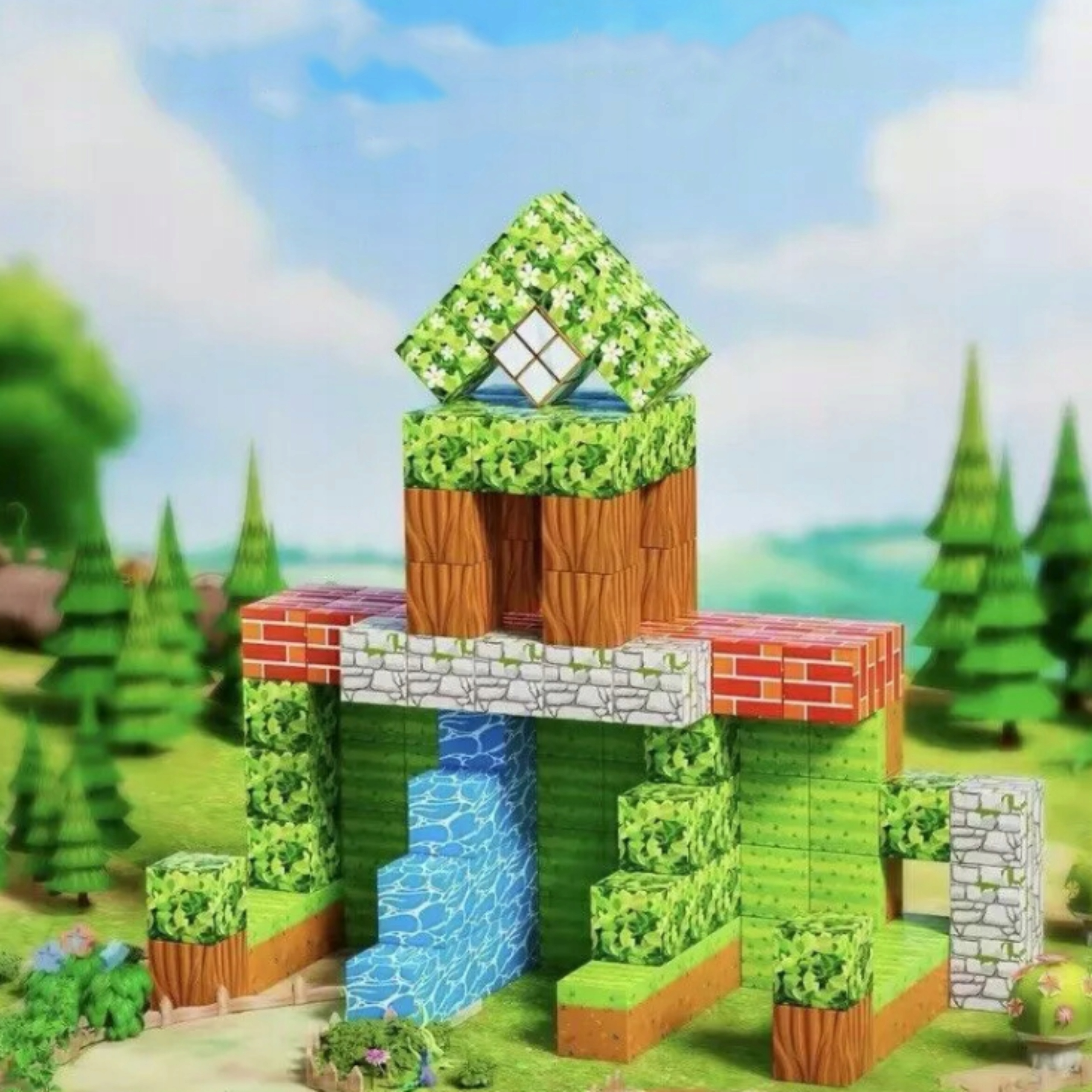 KLOCKI MINECRAFT KLOCKI MAGNETYCZNE SZEŚCIANY 60 KLOCKÓW Kod producenta KLOCKI MAGNETYCZNE