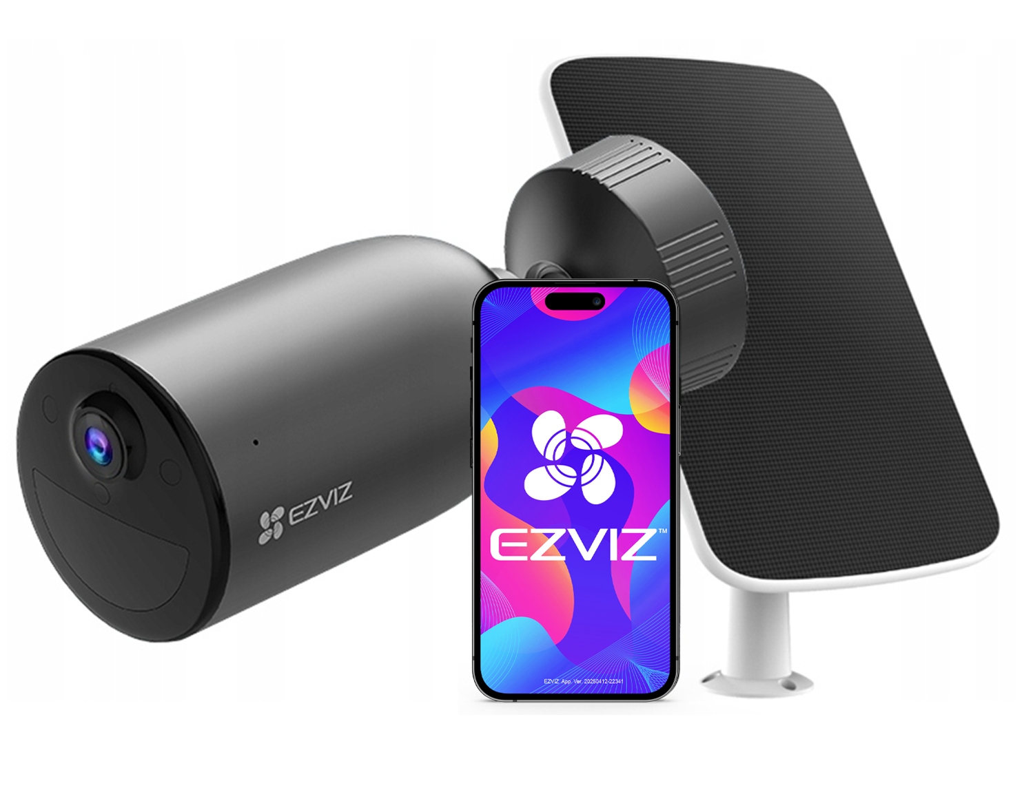 Bezdrôtová WiFi kamera Ezviz EB3 3Mpx Audio solárny panel