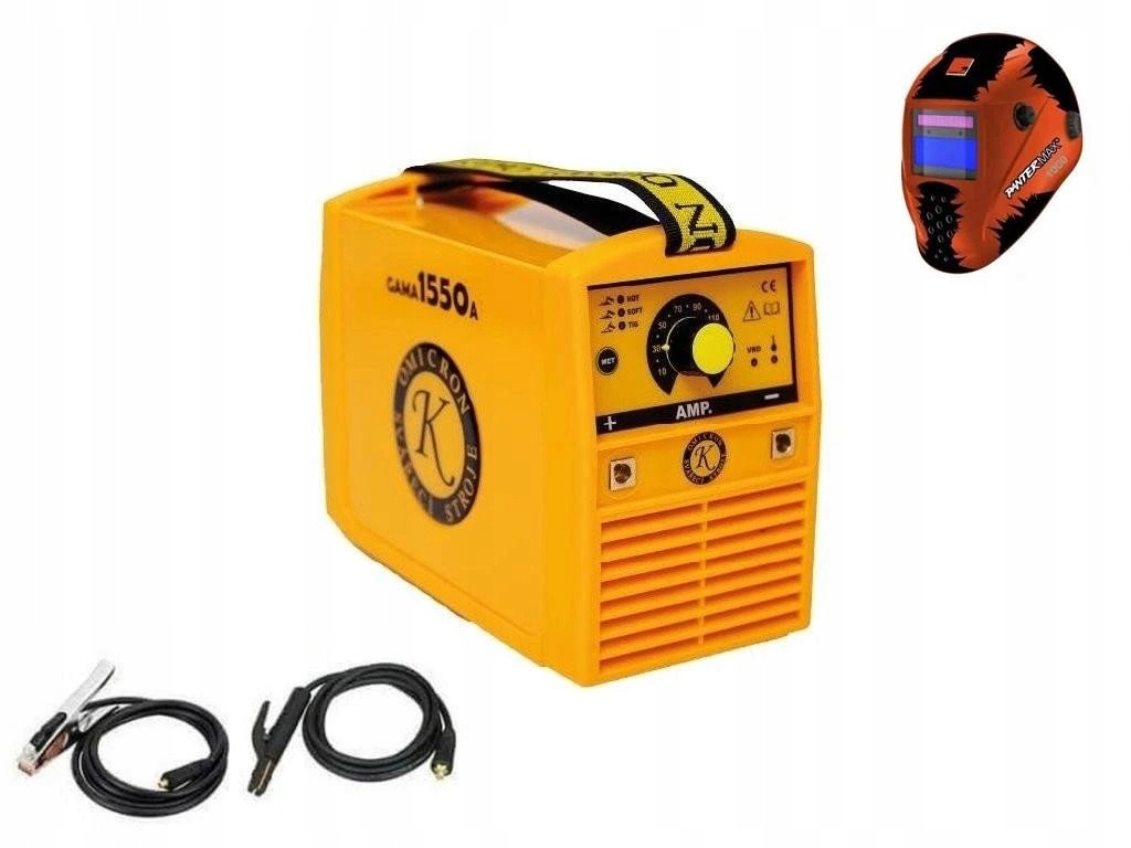 Spawarka inwertorowa Omicron Gama 1550A kable 3 metry przyłbica