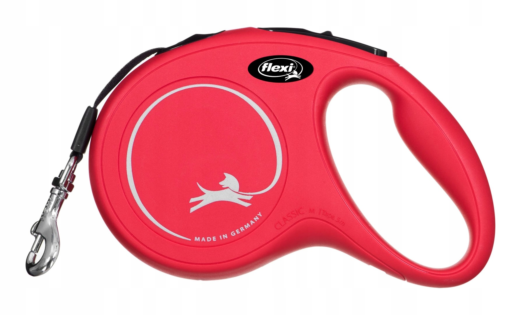 Levně Vodítko flexi automatické New Classic M páska 5 m pro psy do 25kg červená