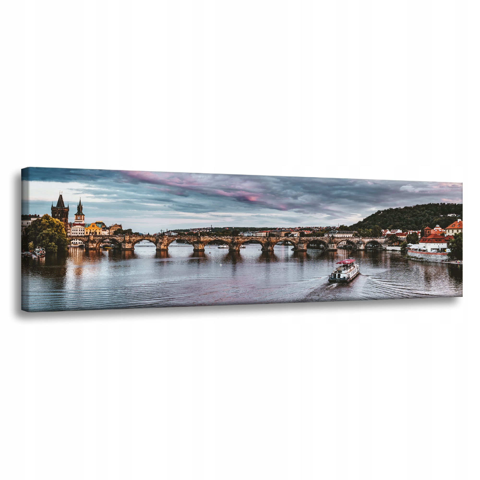 Obraz na plátně Architektura Karlův most Praha Česká republika Evropa 135x45 cm