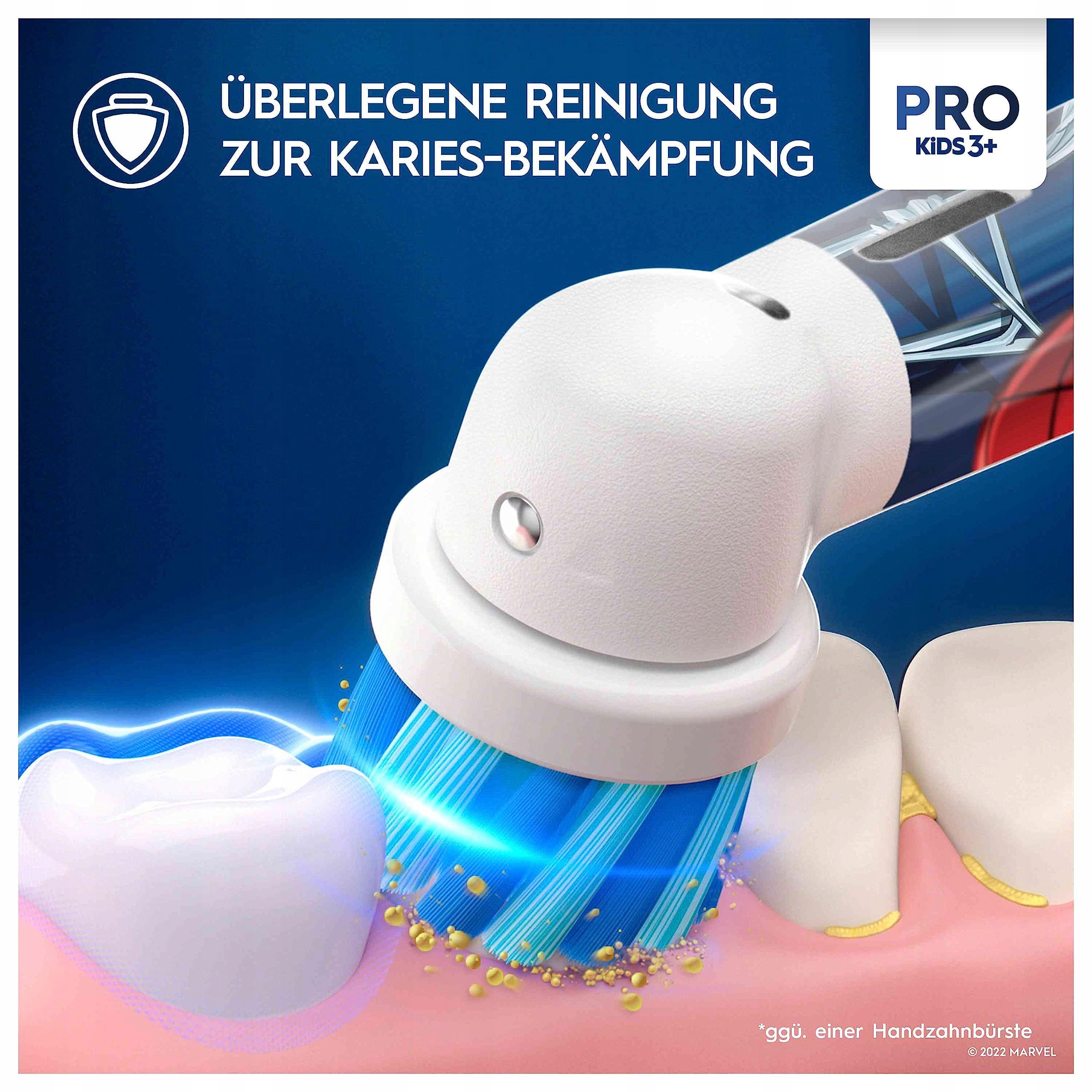 ORAL-B Pro Dla Dzieci Spiderman Szczoteczka Elektryczna Miękkie Włosie — miniatura 2