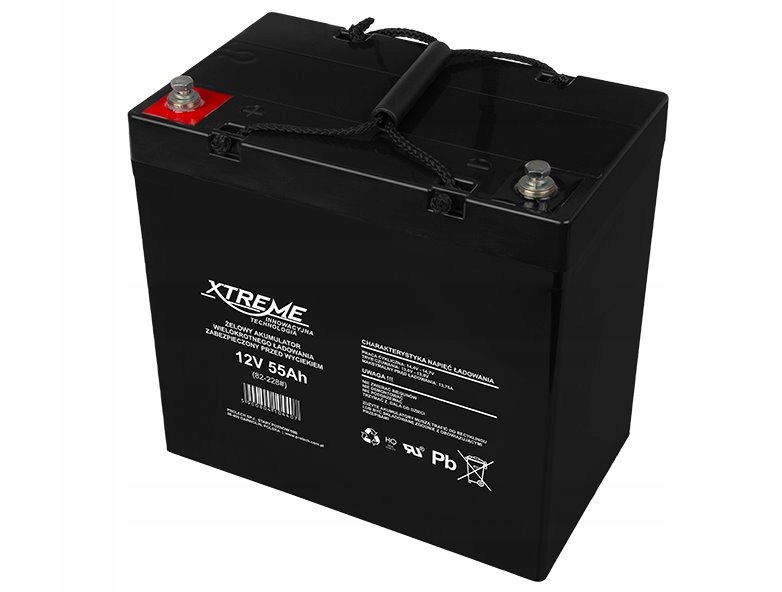 Baterie olověná 12V 55Ah Xtreme Enerwell 82-228 gelový akumulátor