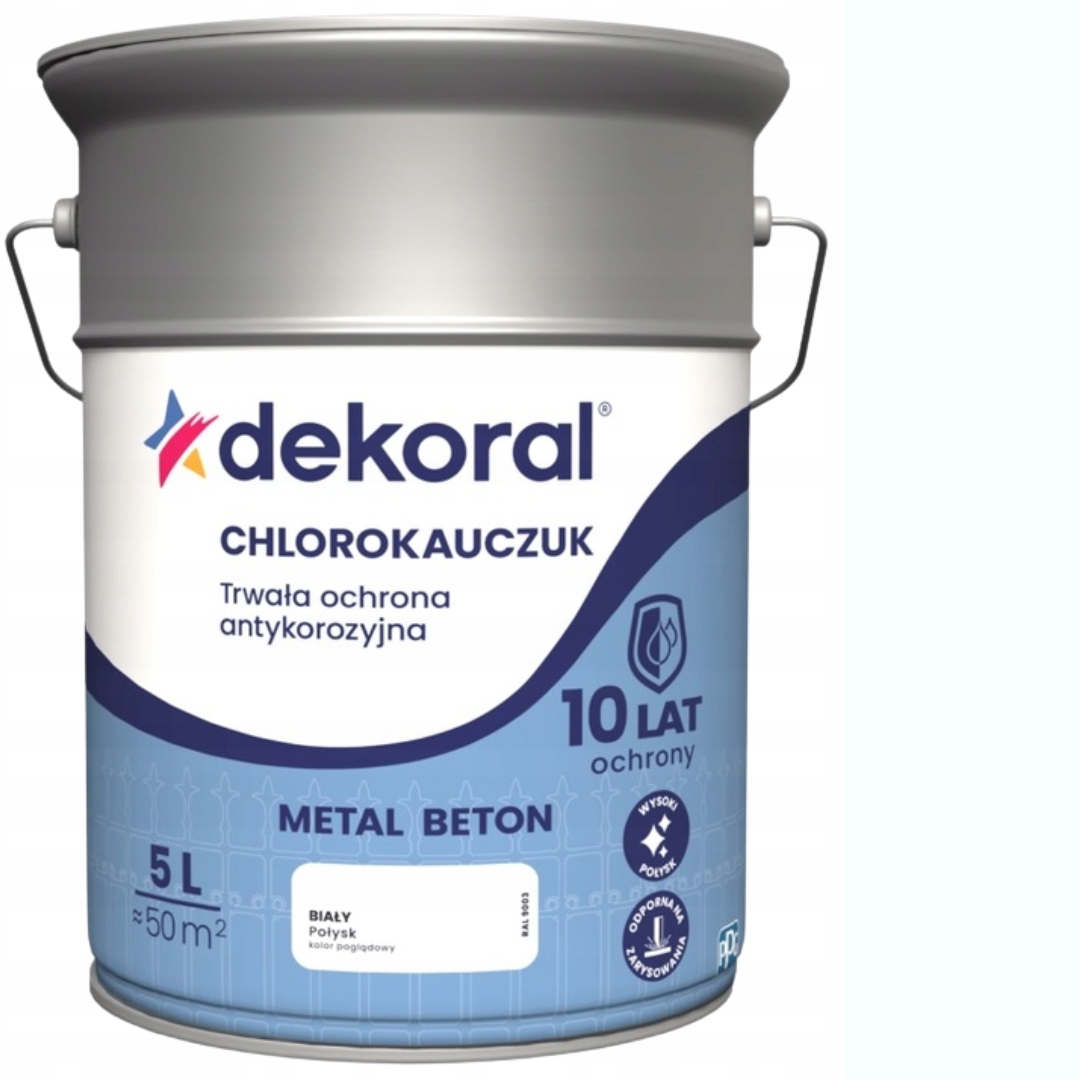 Dekoral Chlorokaučuk Strong 5L Bílý Lesk