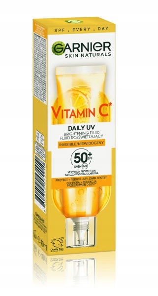 Garnier Skin Naturals rozjasňující fluid Vitamin C Daily Uv SPF50+ Invi