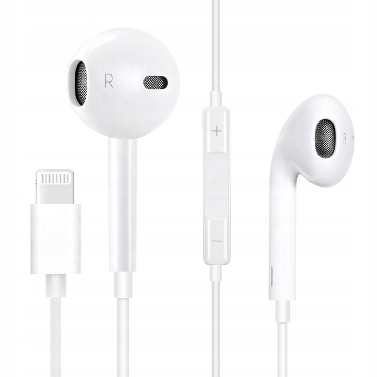 

Słuchawki z mikrofonen 8pin iPhone Lightning białe