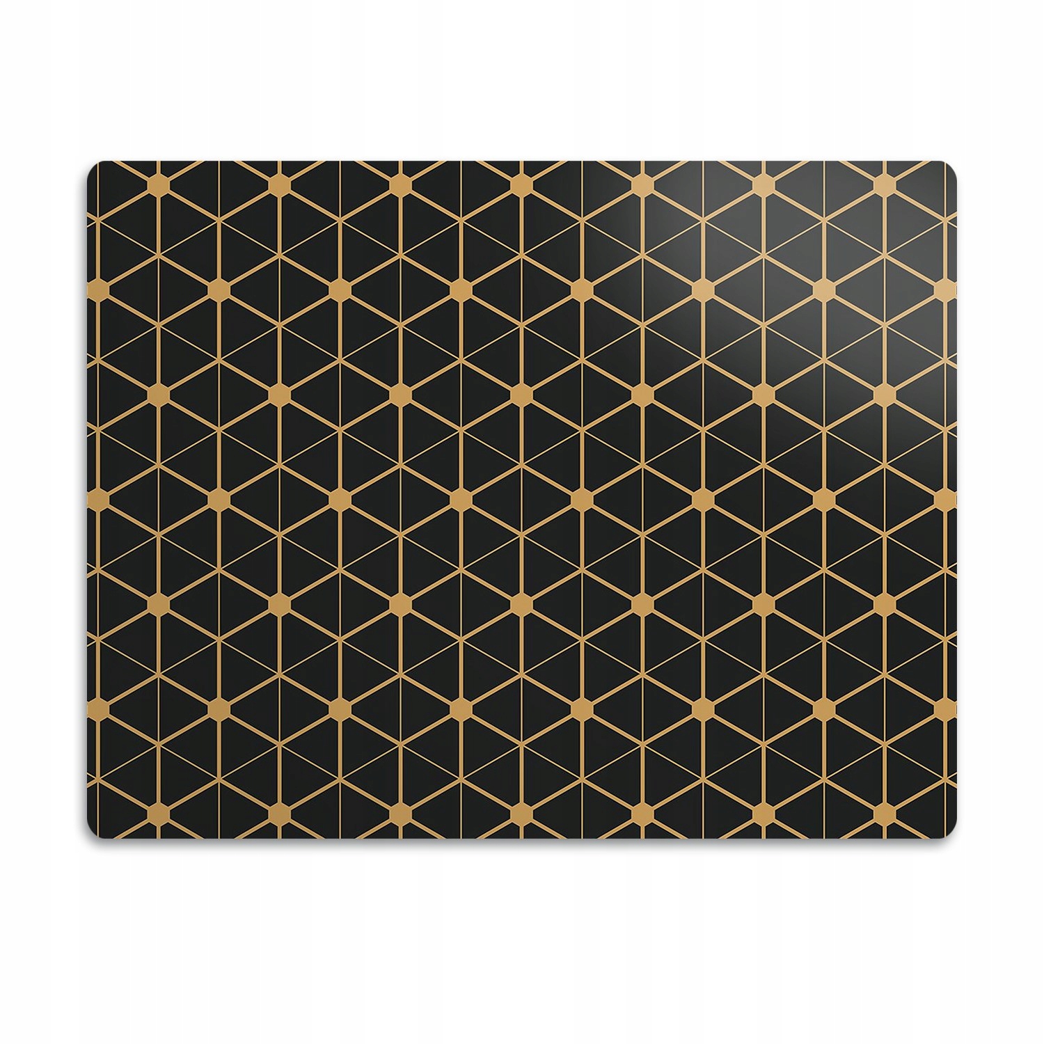 Levně Podložka pod misku Zlato-černý vzor 90x60 cm