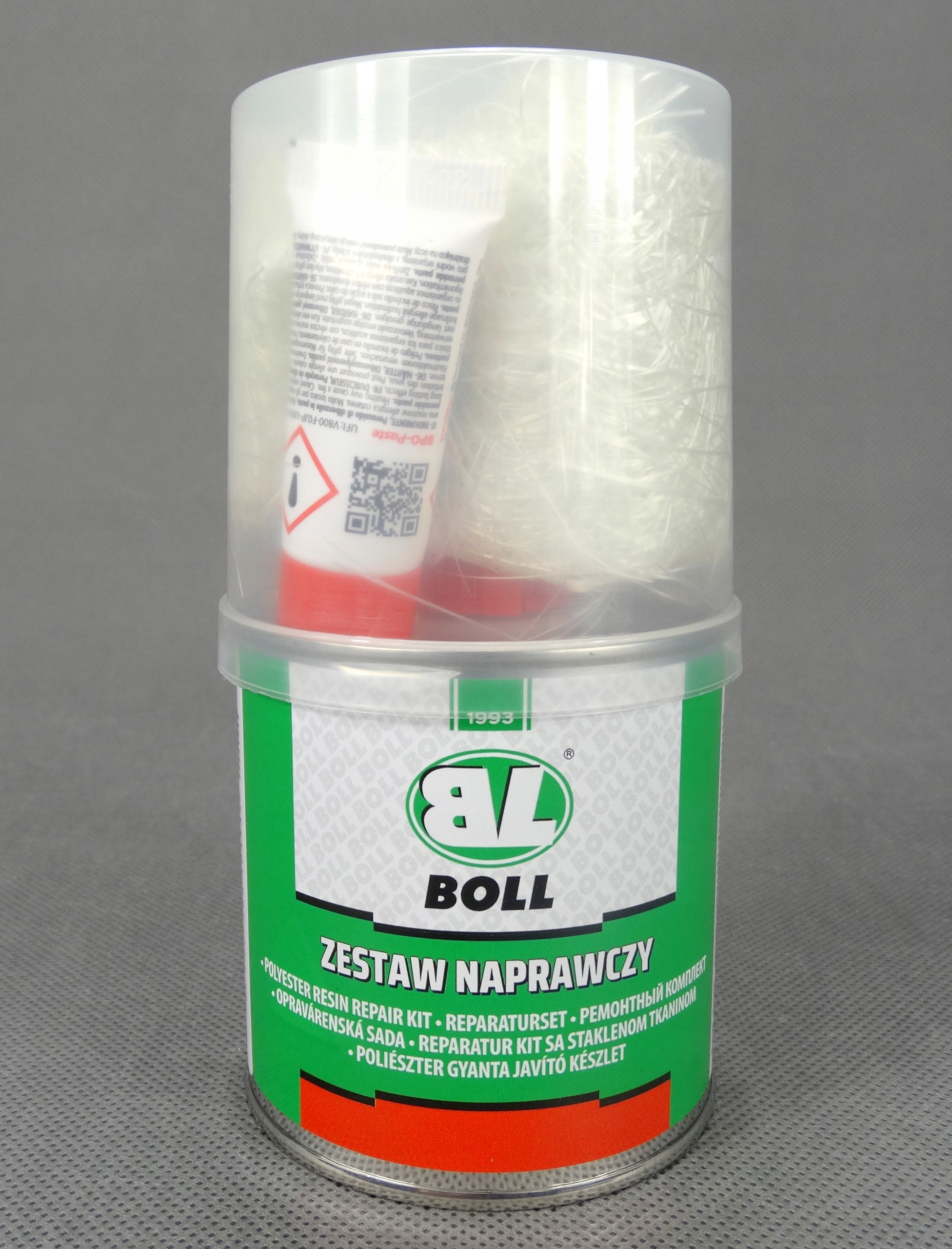 BOLL ZESTAW NAPRAWCZY ŻYWICA +UTWARDZACZ+MATA 250g Stan opakowania oryginalne