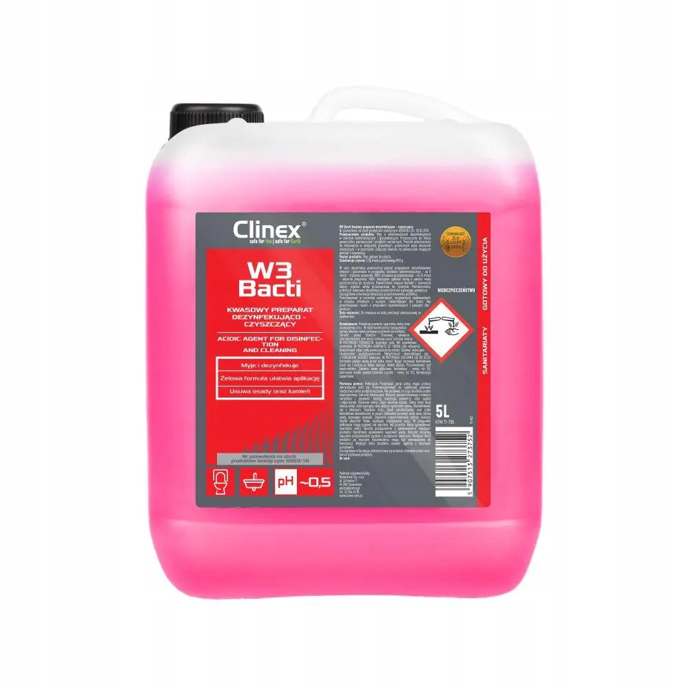

Clinex Bacti 5L Czyszczenie wielofunkcyjne