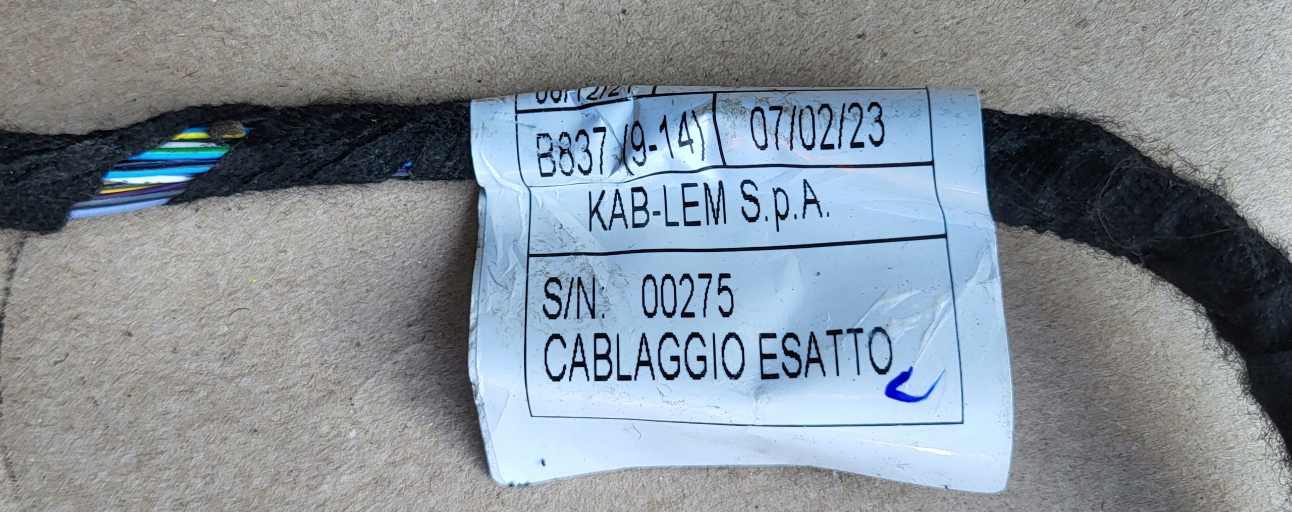 bundle wiring cables WTYCZKI ALFA ROMEO TONALE 1.5 TB MILD HYBRID OE EU