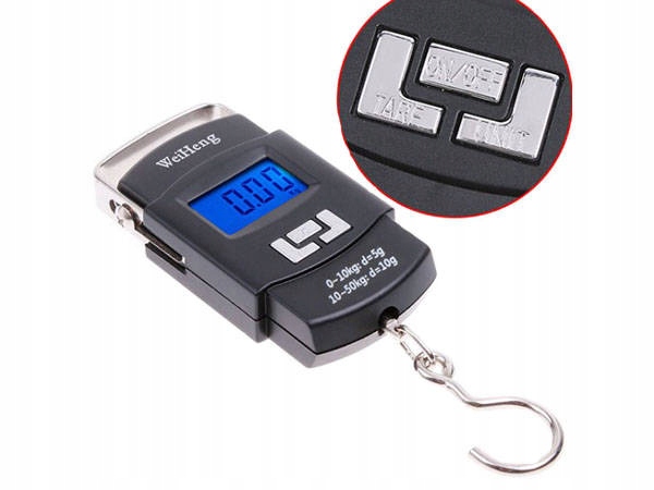 WAGA HAKOWA WĘDKARSKA BAGAŻOWA PODRÓŻNA LCD 50 kg Rodzaj waga