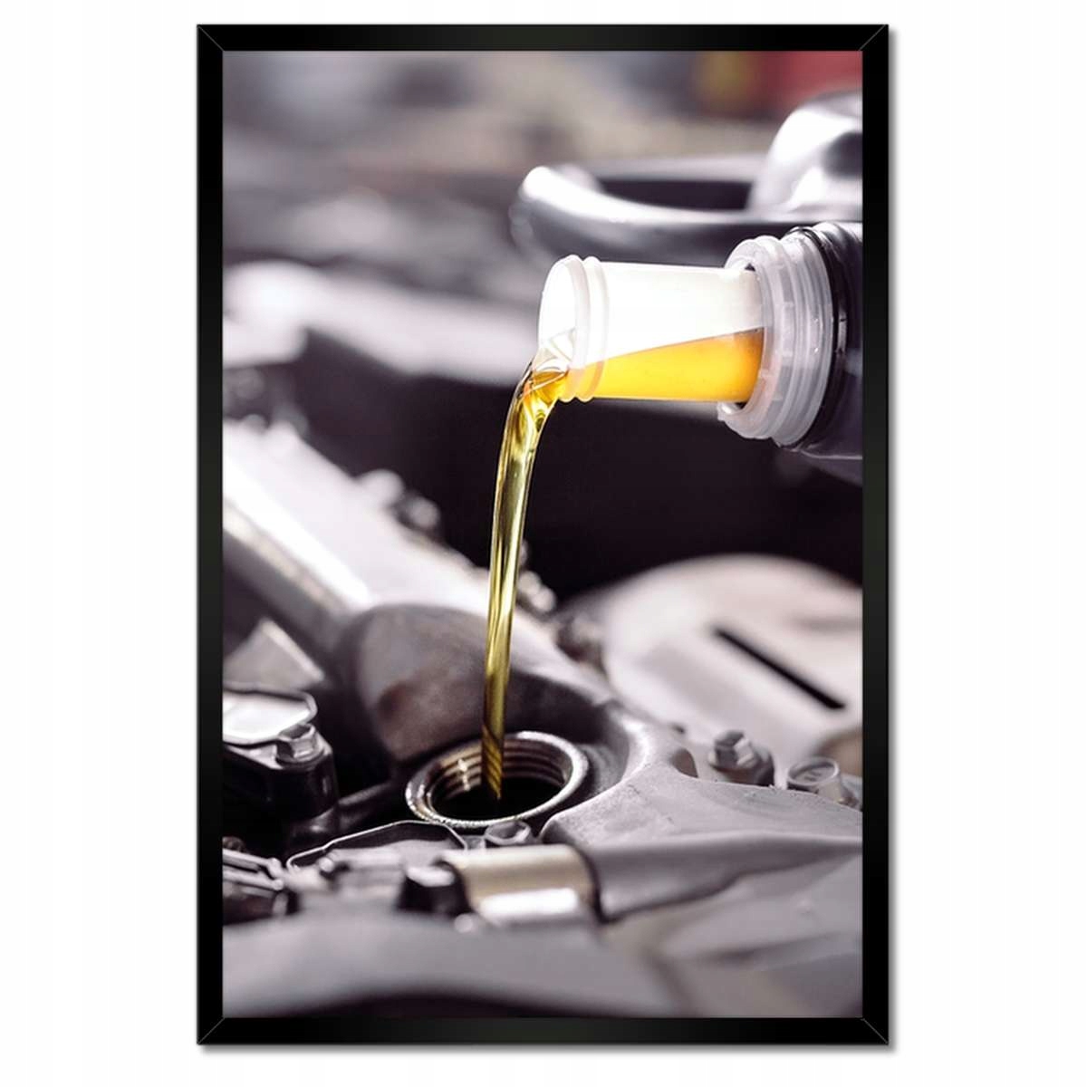 Plakáty v rámu 40x60 Dolévání oleje motor