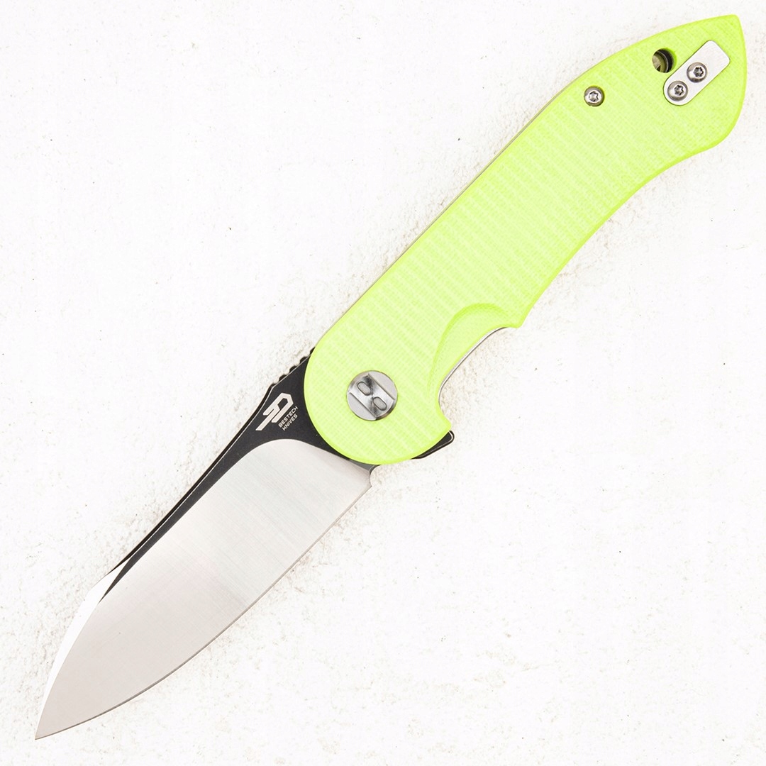 Nůž skládací Bestech Torpedo Fluorescent Green G10