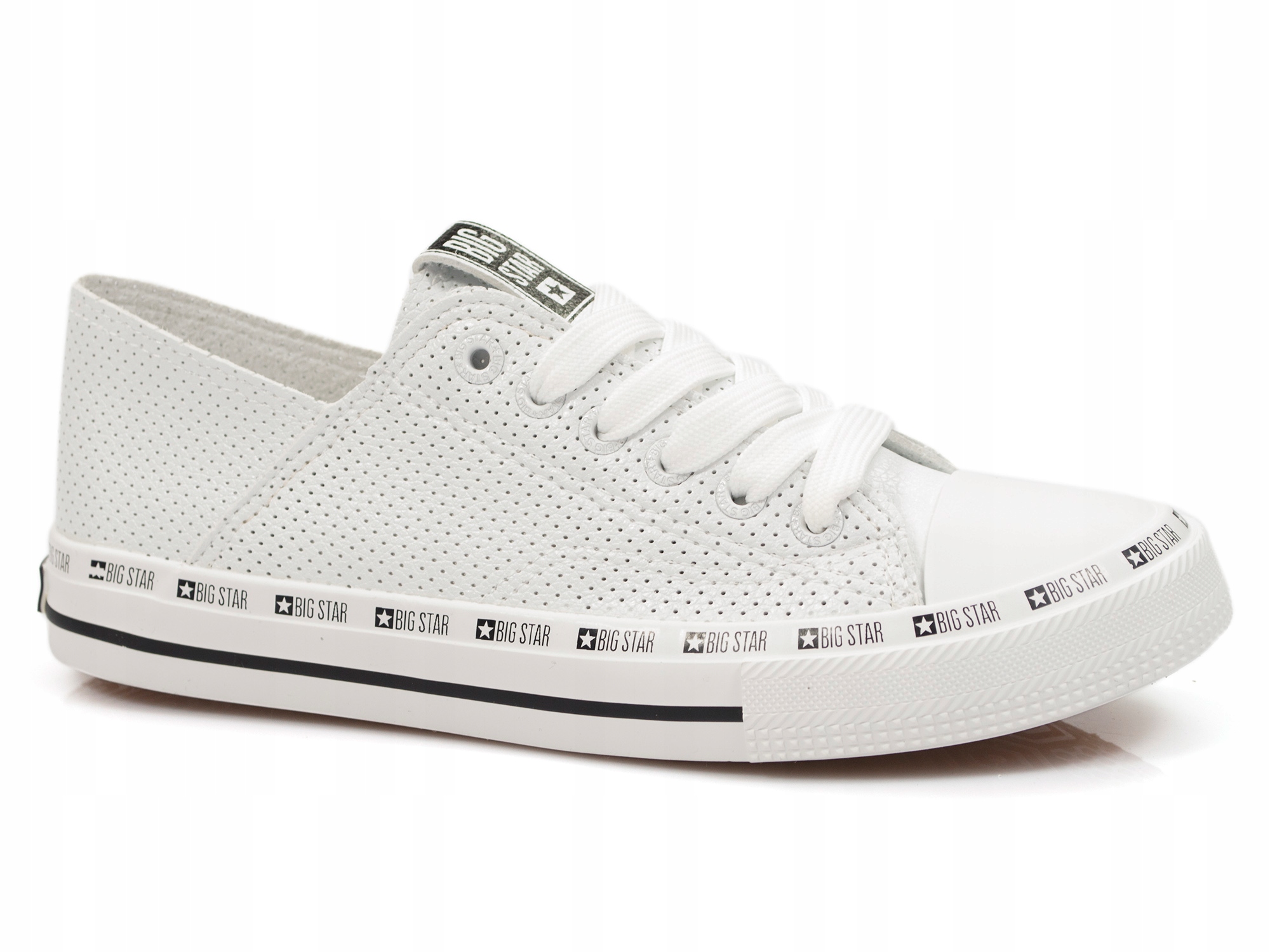 

Ażurowe białe trampki z ekoskóry Big Star FF274024