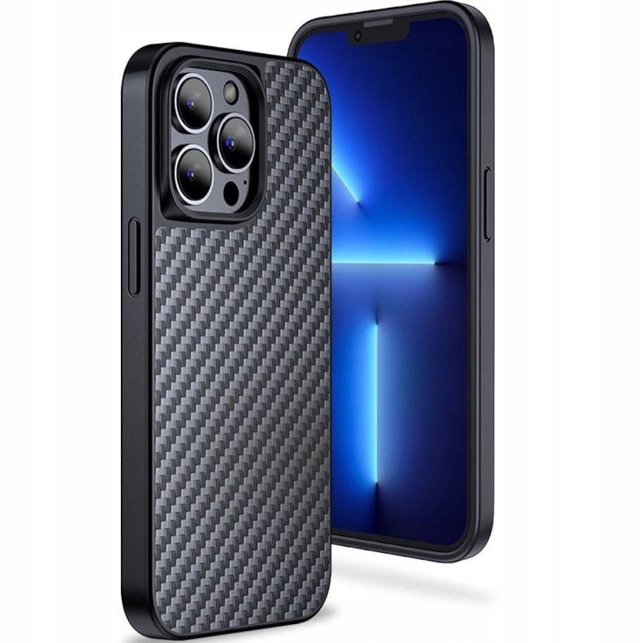 Pouzdro Magsafe Kevlar pro iPhone 13 Pro, zadní kryt kryt Tpu uhlíková vlákna