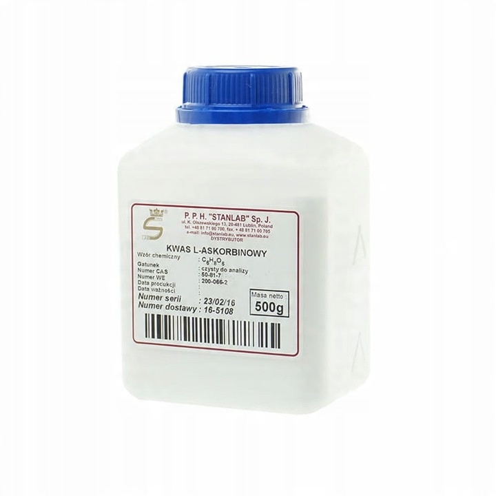 

Witamina C Kwas L-askorbinowy Stanlab Czda 500g