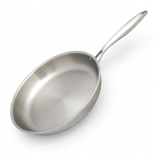 Ocelová pánev Masterpan 24 cm Tri-Ply 3-vrstvá, indukční, plynová. Premium