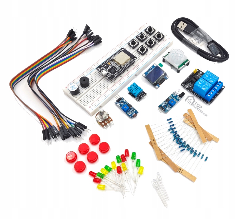 Vzdělávací sada pro učení ESP32 ESP8266 Arduino IDE Programovací ... image.