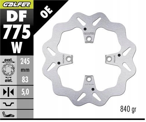 Galfer Brzdový Kotúč Zadný Ducati 1098 '07- Panigale '18- Streetfighter