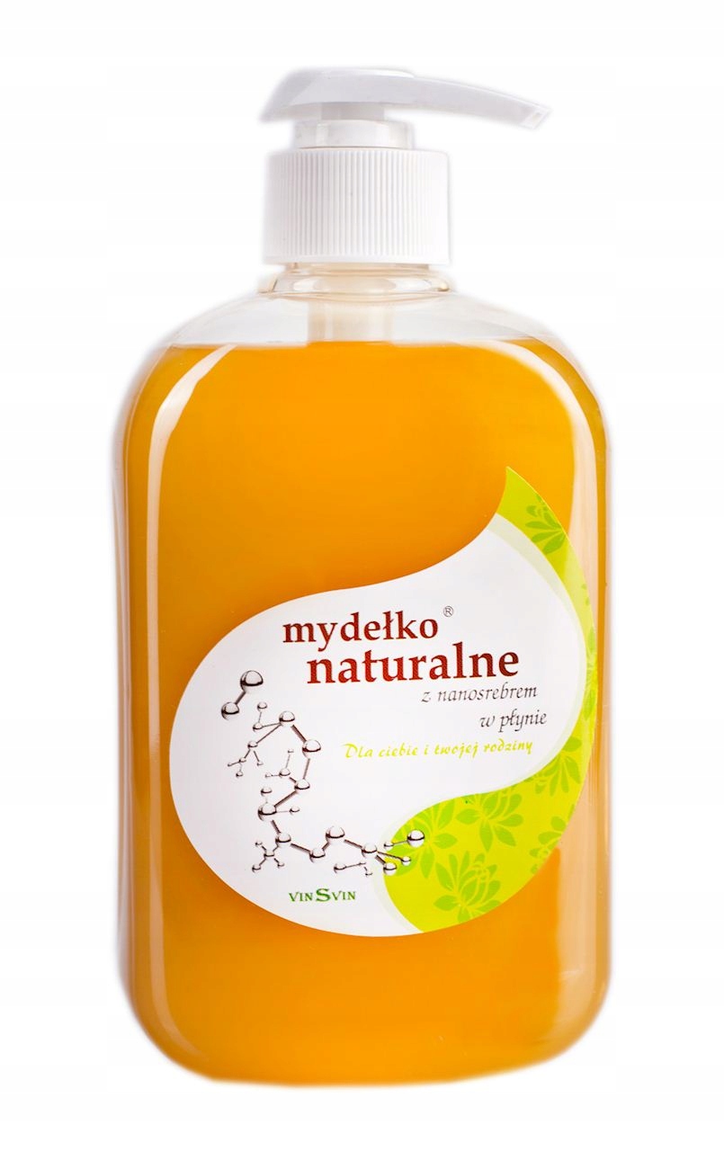 

Mydełko naturalne z nanosrebrem w płynie 500ml Vin