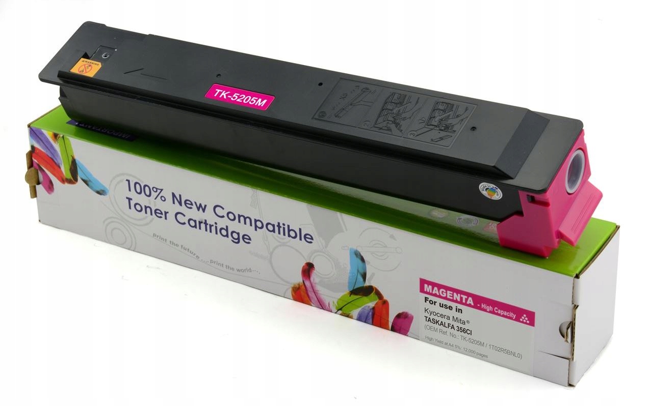 Toner Czerwony do Kyocera 356ci 358ci Zamiennik 12K TK5205 Cartridge Web