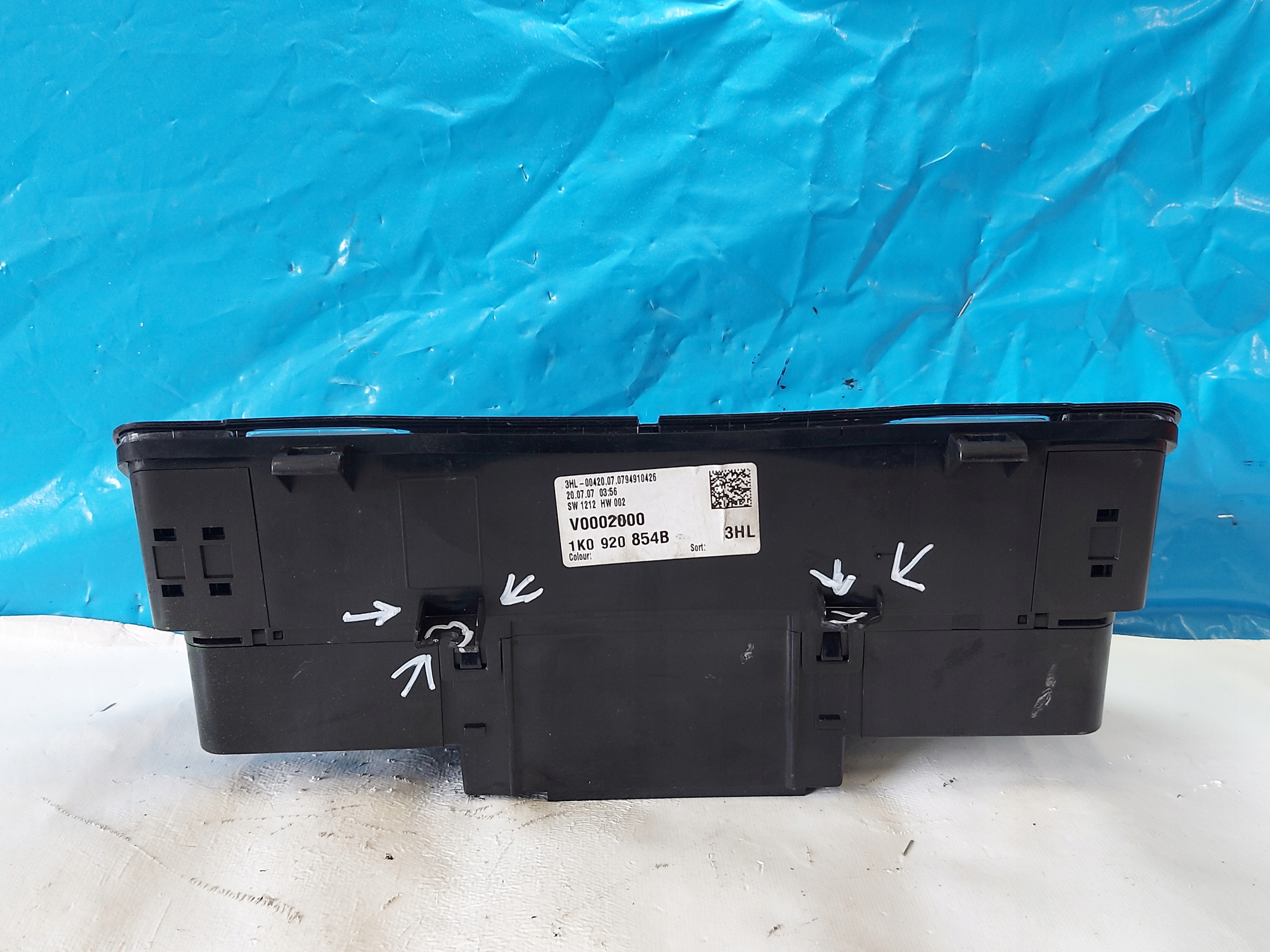 dials clock GOLF V 1.9 TDI 1K0920854B