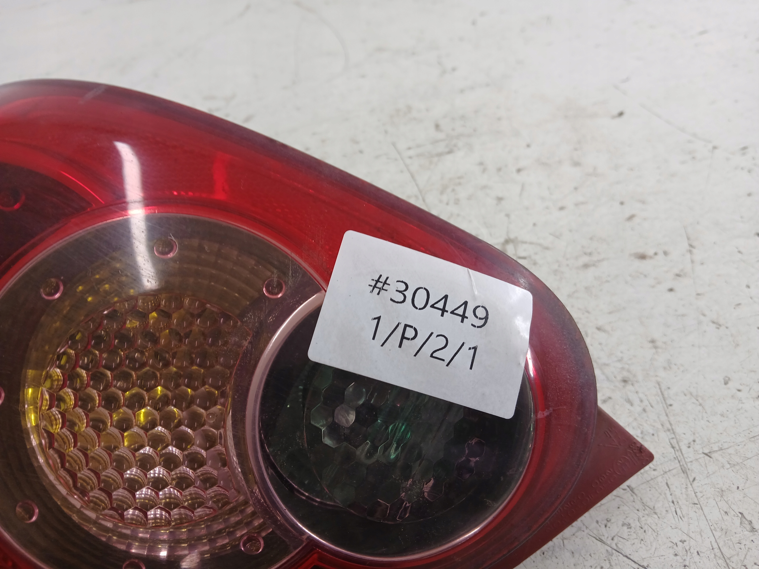 TOYOTA AYGO and light right rear part