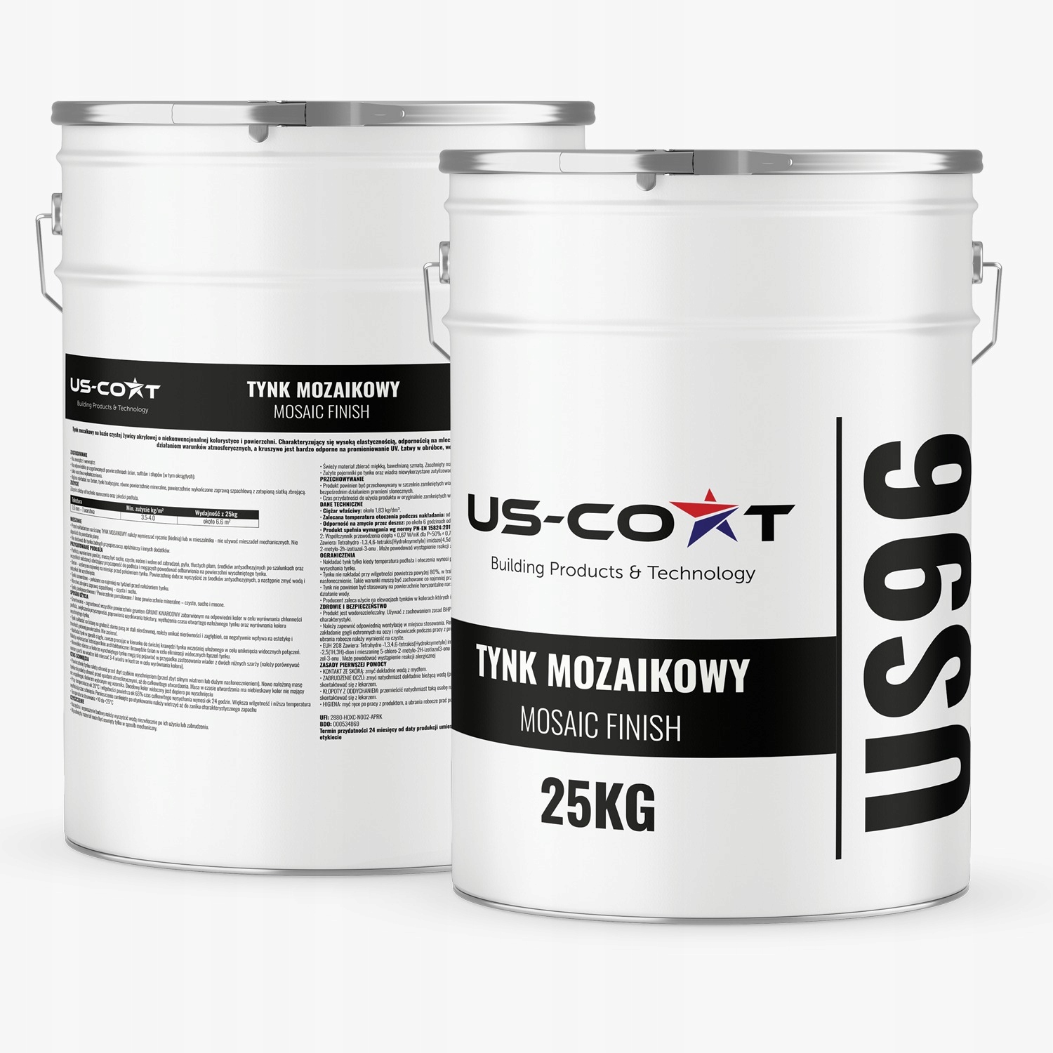 Mozaiková Omítka Mozaika 2x25 Kg Šedá Světlá M31 Ozdobná Pryskyřičná Fasáda