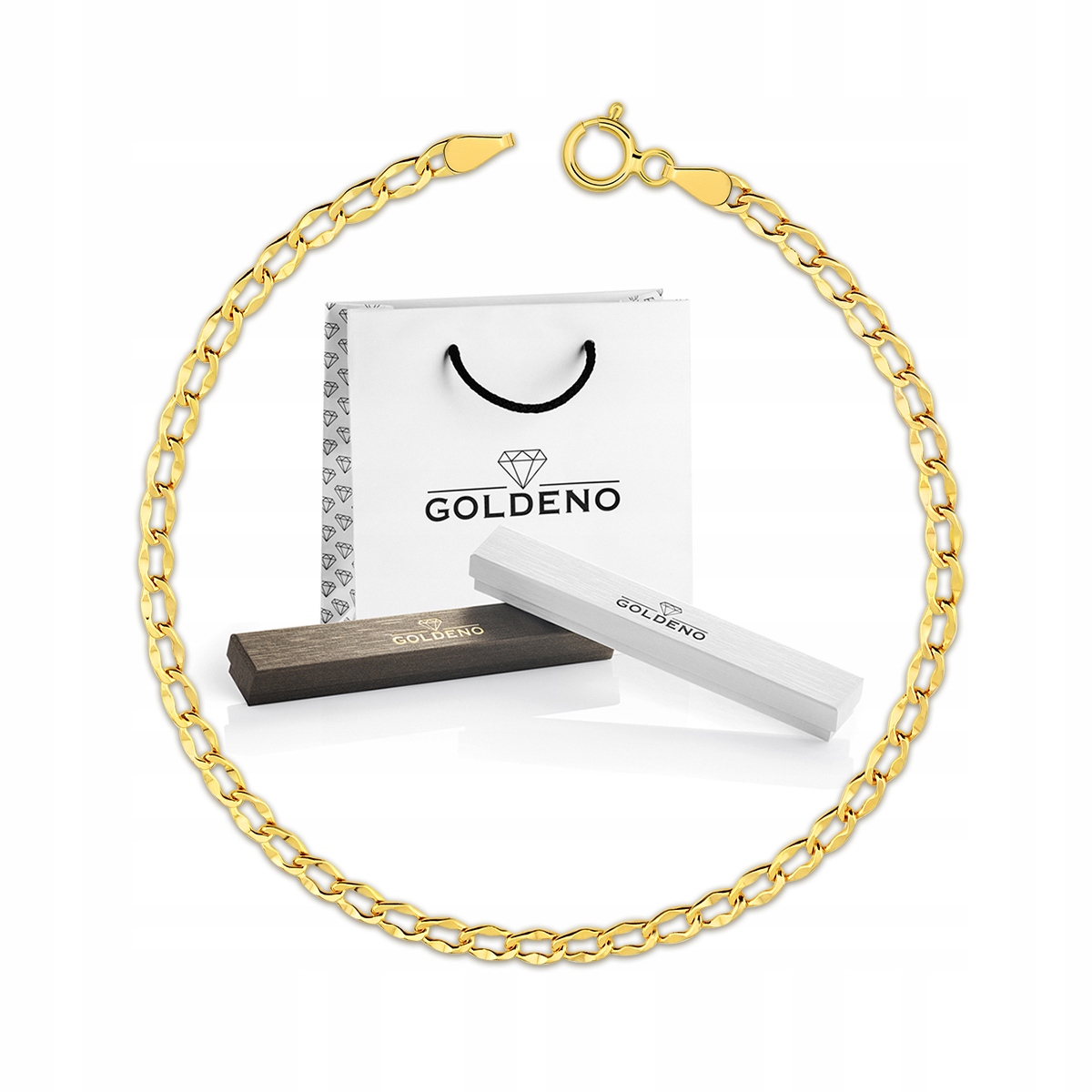 

Złota Bransoletka 585 Klasyczna Pancerka