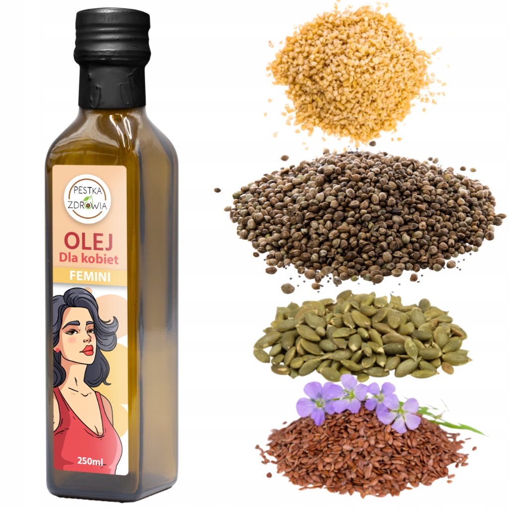 Levně 3x Olej Pro Ženy Feminii Přírodní složení za studena lisovaný 250 ml Atest