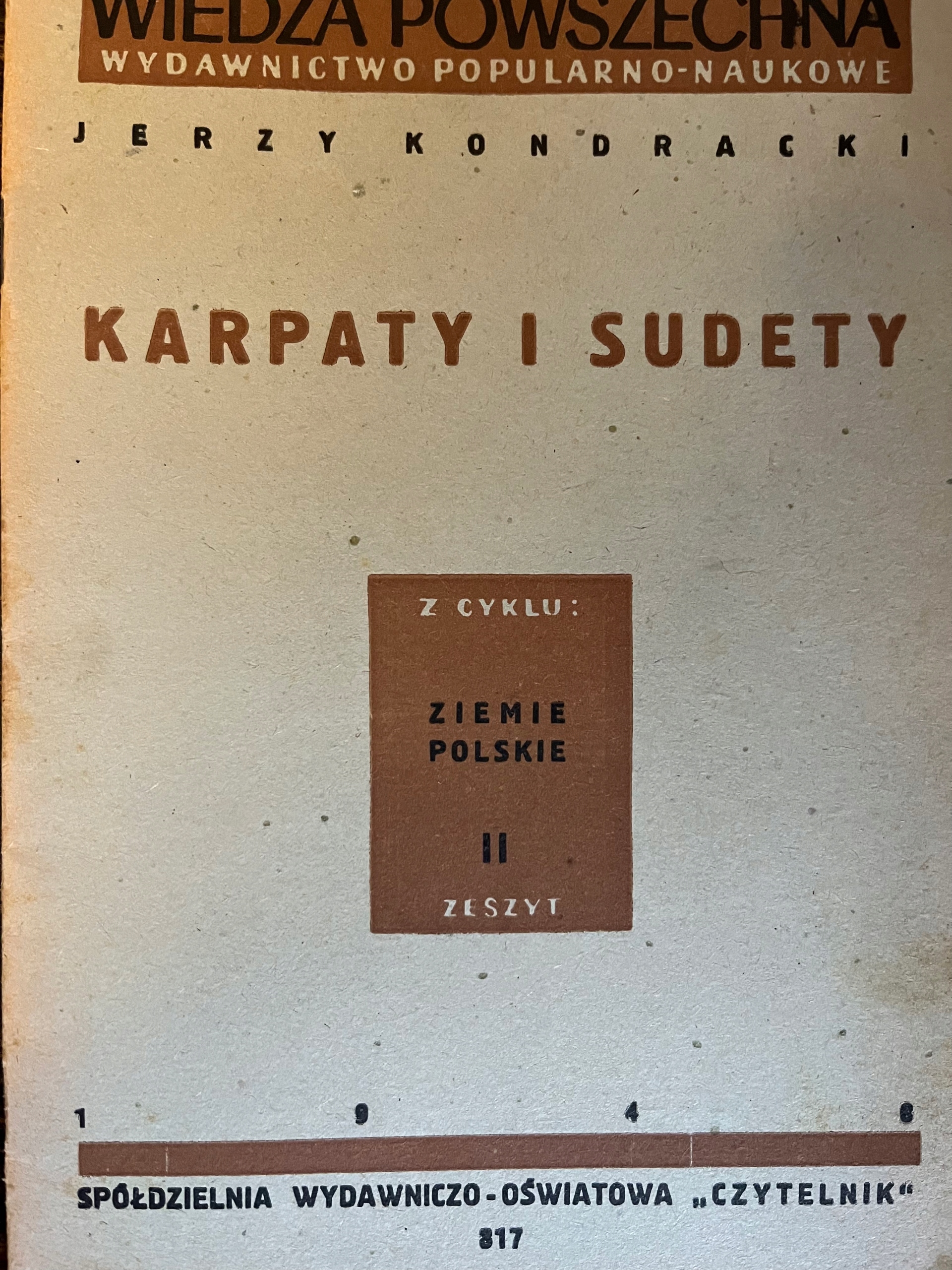 Jerzy Kondracki KARPATY A SUDETY (1948)