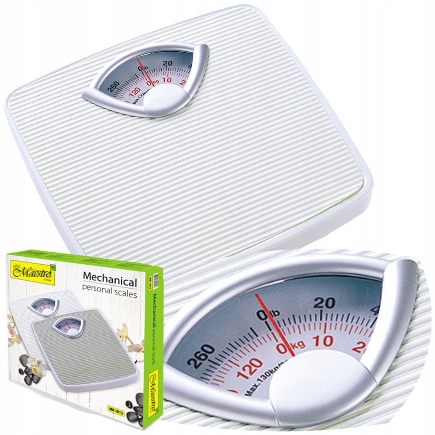 

Mechaniczna Waga Łazienkowa 130 kg Maestro MR1812