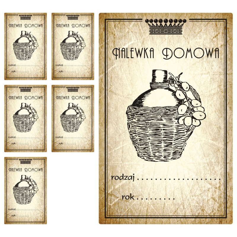 

Naklejki Etykiety na Nalewki duże 11cm wzór 121