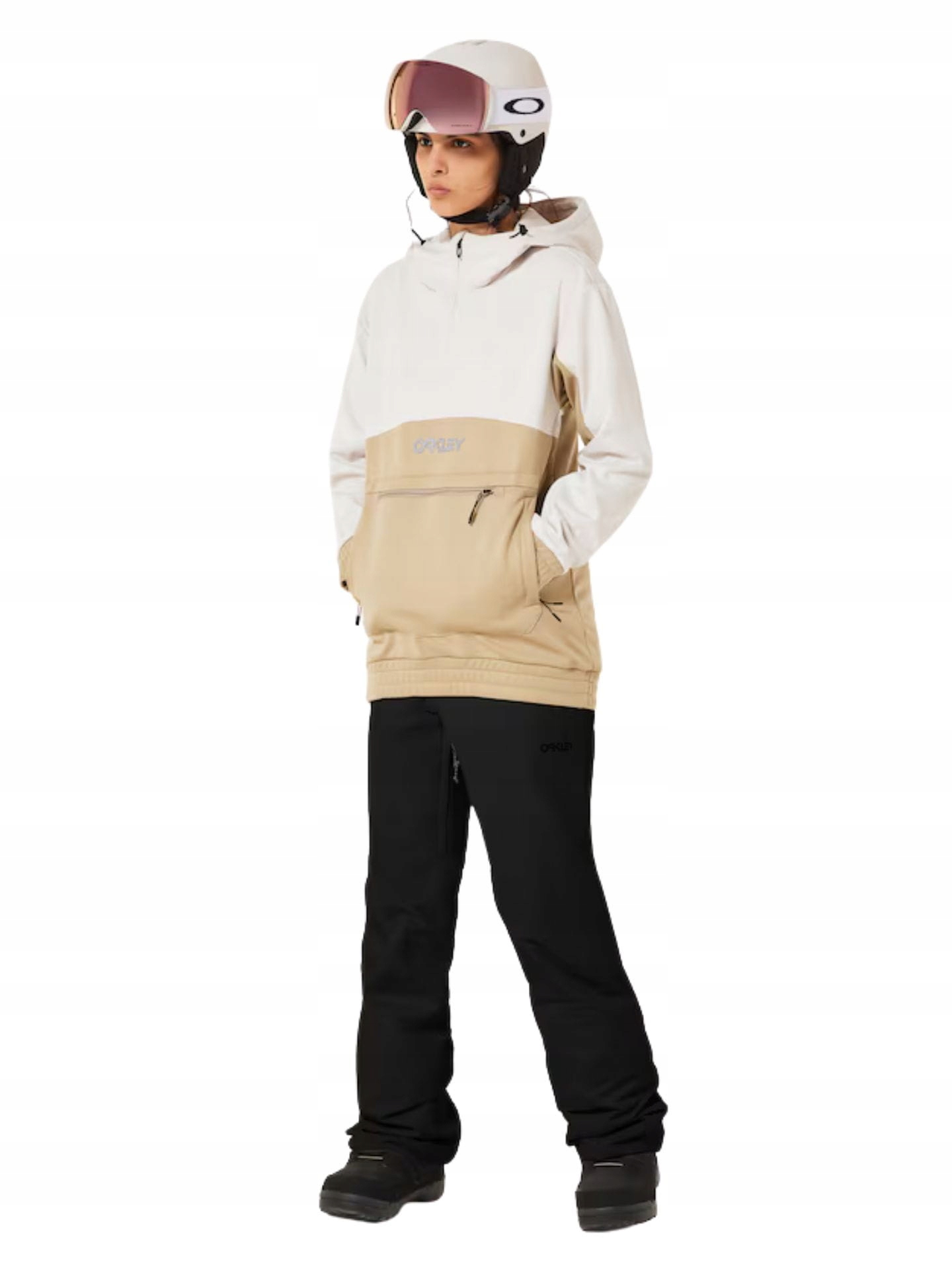 Mikina dámská Oakley W.tnp Nose Grab Softshell Hoodie Mist/Pebble M