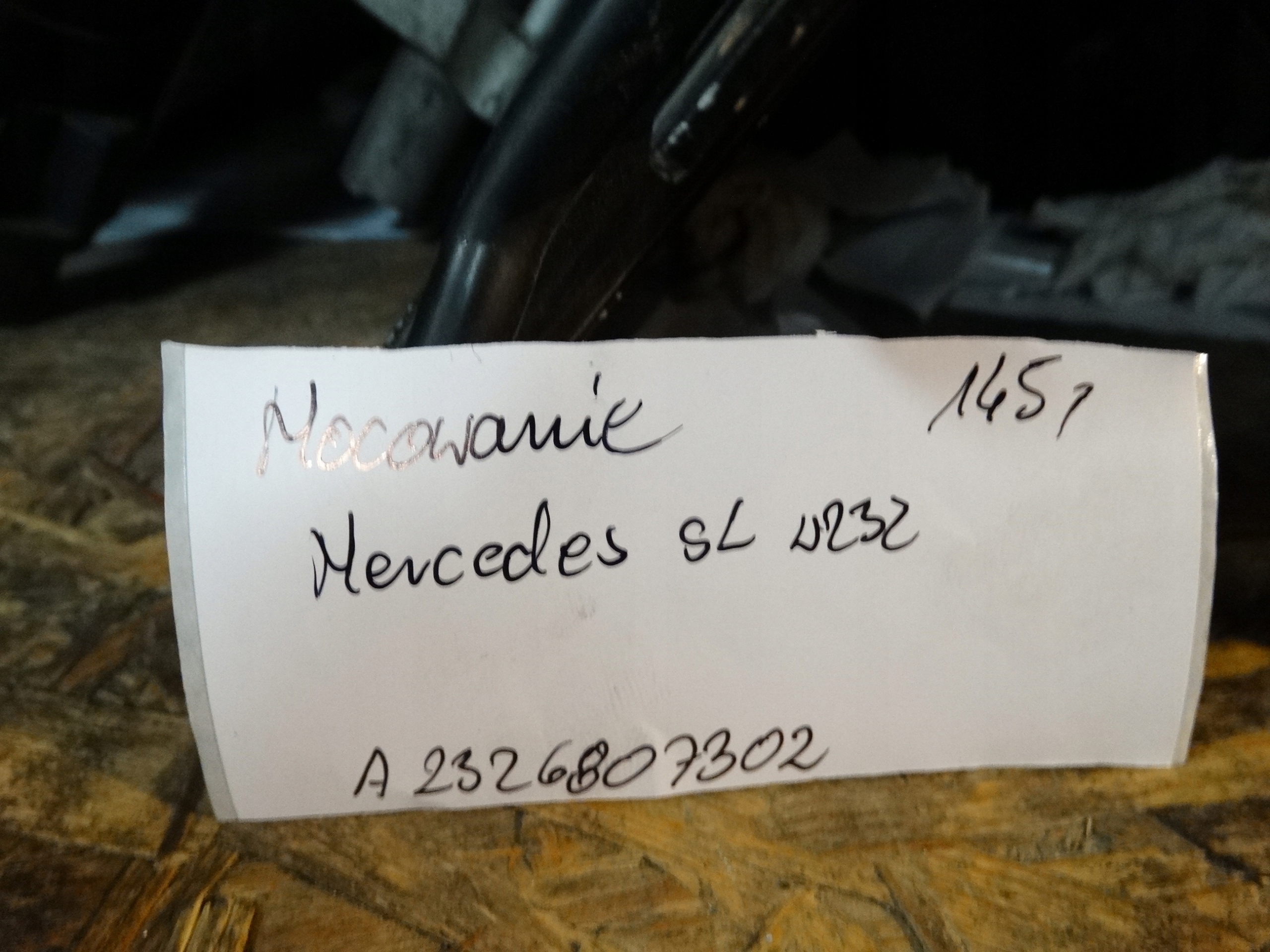 IDEAL CONSOLE SUPPORT PLAQUE MERCEDES SL W232 1