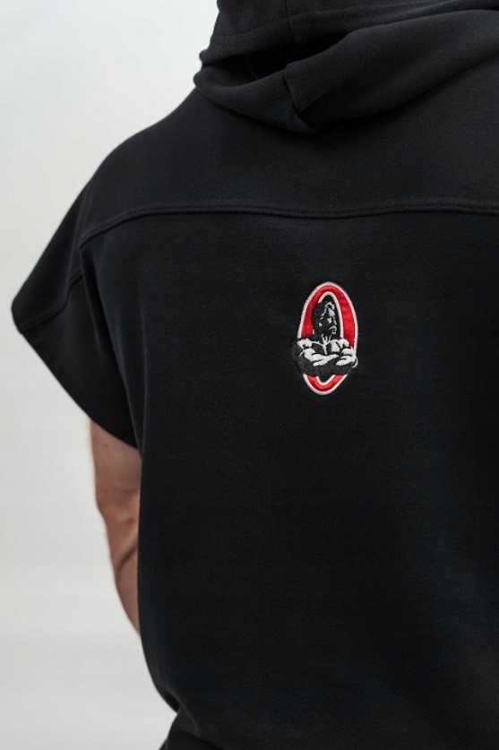 BLUZA MĘSKA KOSZULKA Z KAPTUREM RAG TOP NA SIŁOWNIE NEBBIA MR.OLYMPIA Rozmiar M