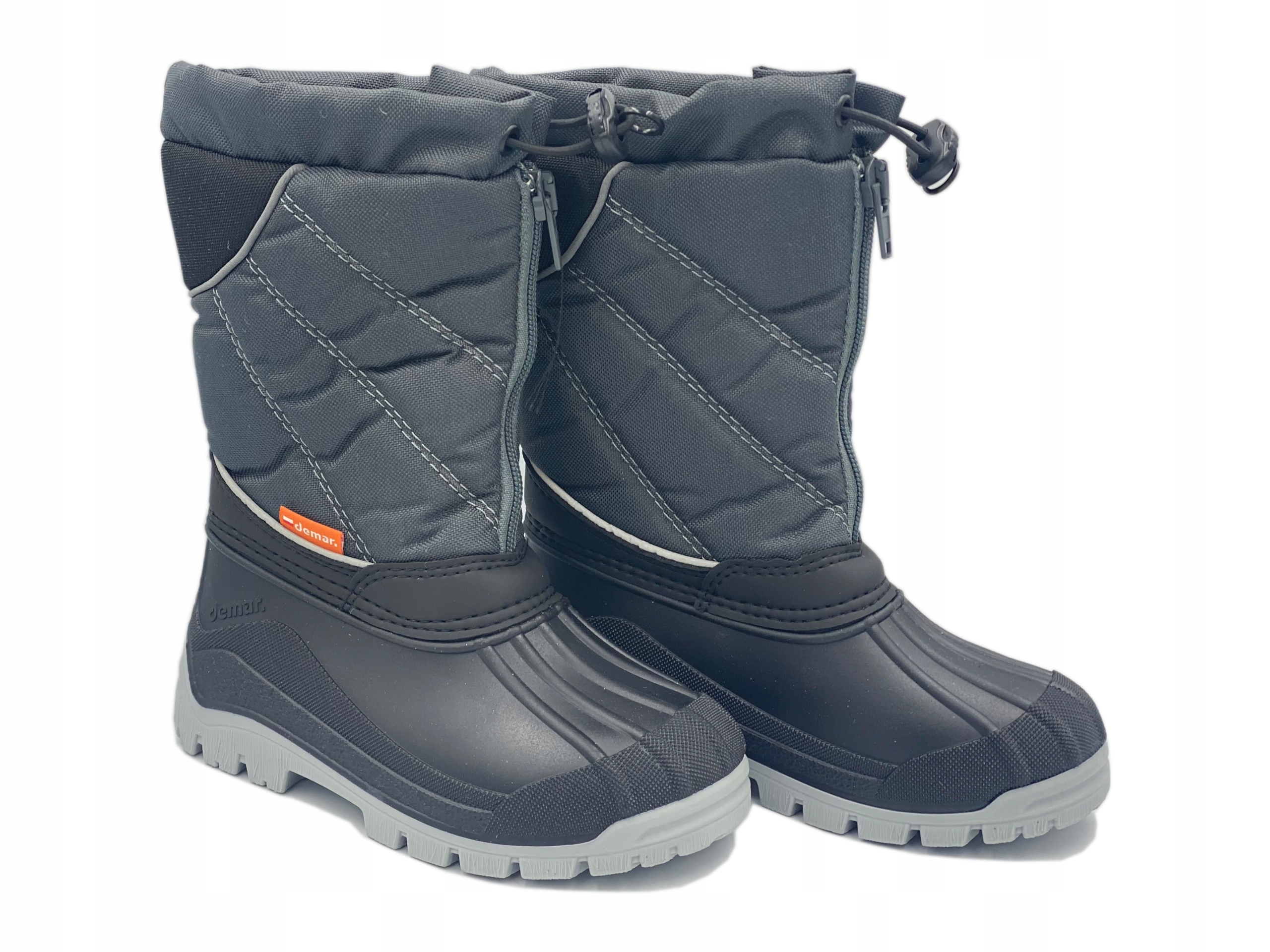 Demar Śniegowce Niko Ocieplane Naturalna Wełna, szare roz. 33/34 D Marka Demar