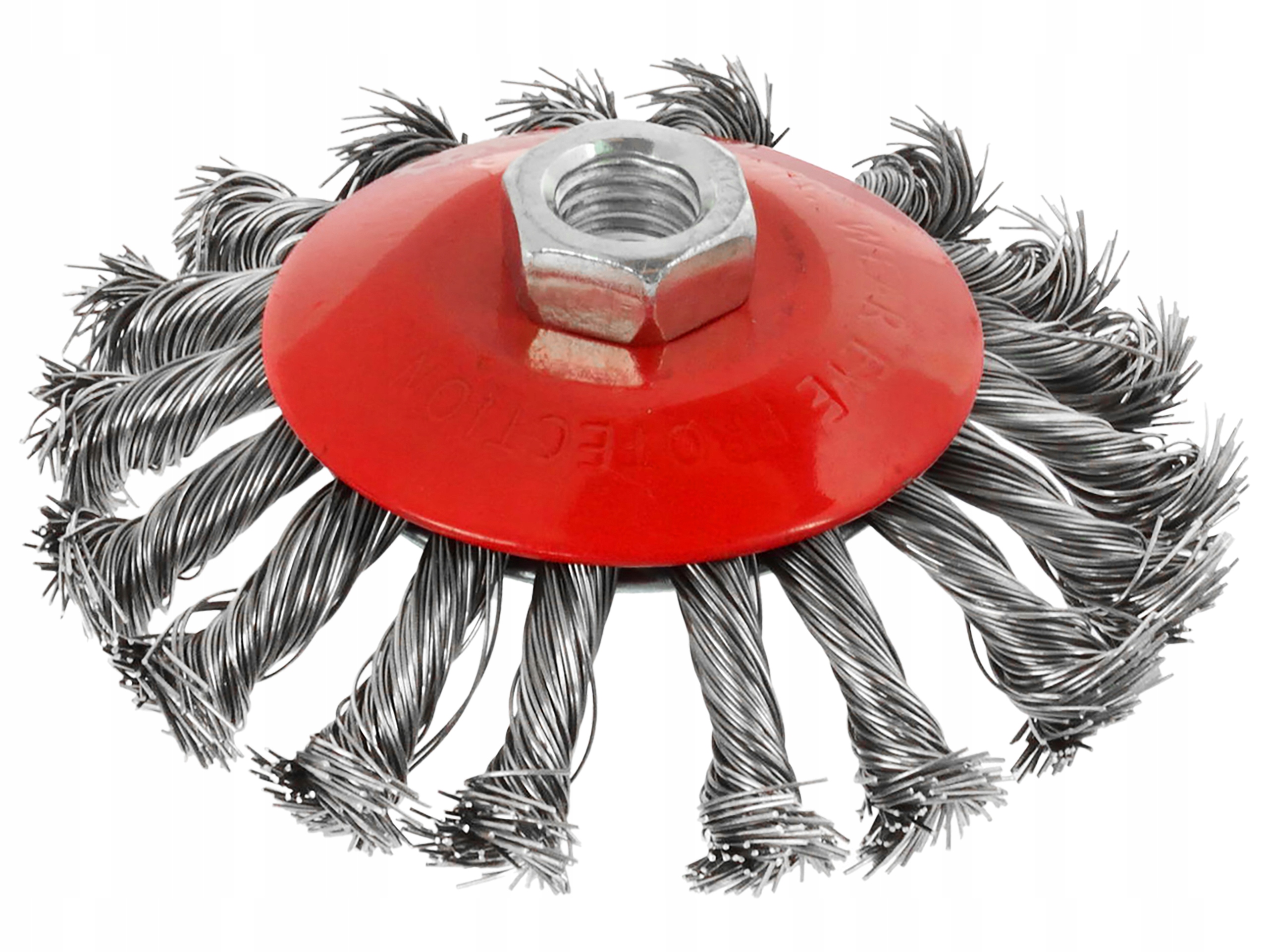 SZCZOTKA TARCZOWA DRUCIANA NA SZLIFIERKĘ DO SZLIFIERKI PLECIONA 115mm M14 Marka Geko