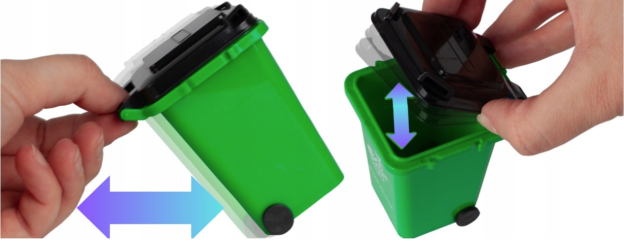 DUŻA ŚMIECIARKA AUTKO DO SKRĘCANIA ZABAWKA RUCHOMA ZESTAW SKRĘCANIA RUCHOMA Model duża śmieciarka