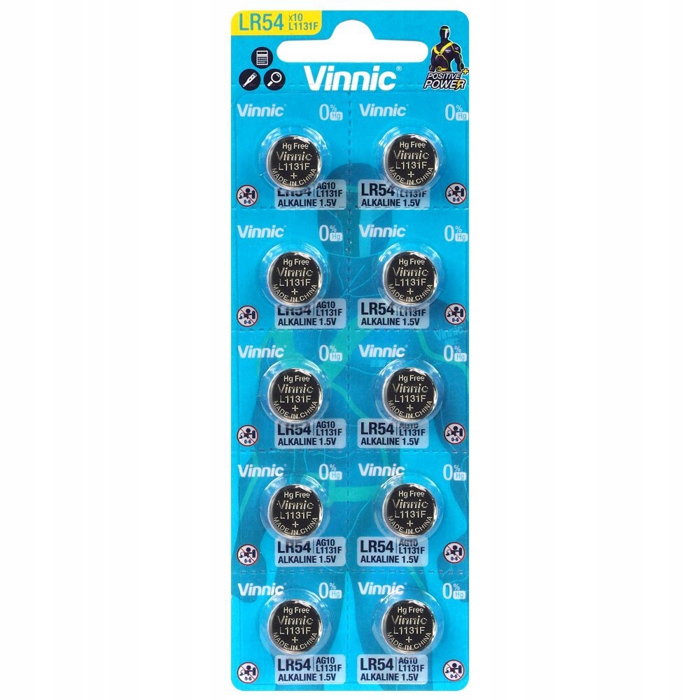 

10 x Vinnic G10 AG10 189 LR1130 LR54