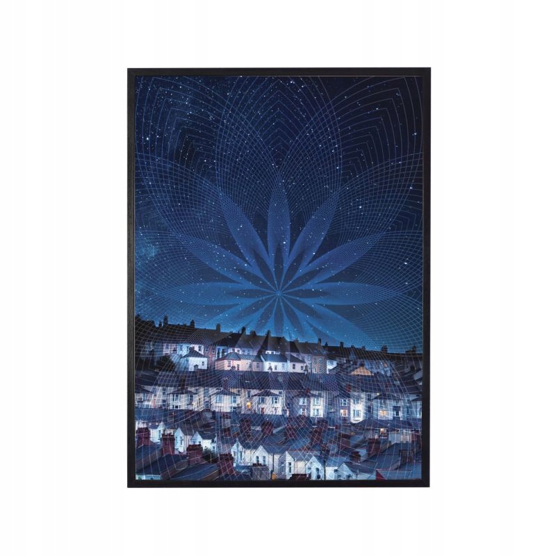 

Plakat w ramie duży 40x60cm mandala niebo