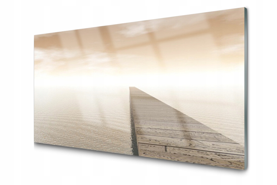 

Panel szklany Płytka Morze Molo 120x60 + Klej