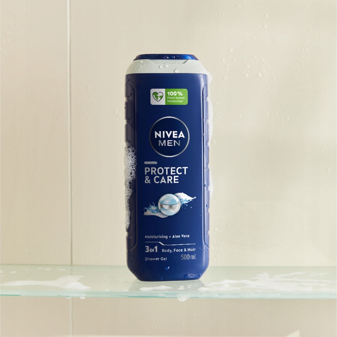 NIVEA PIELĘGNUJĄCY ŻEL POD PRYSZNIC PROTECT & CARE 500 ML Cechy produkt do ciała i włosów