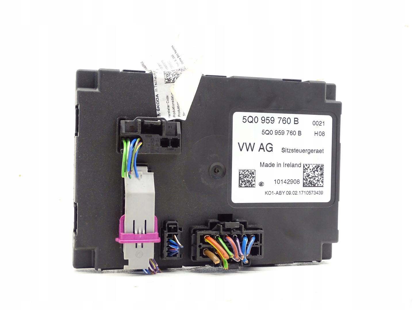 control unit seat VW PASSAT B8 GOLF 7 5Q0959760B