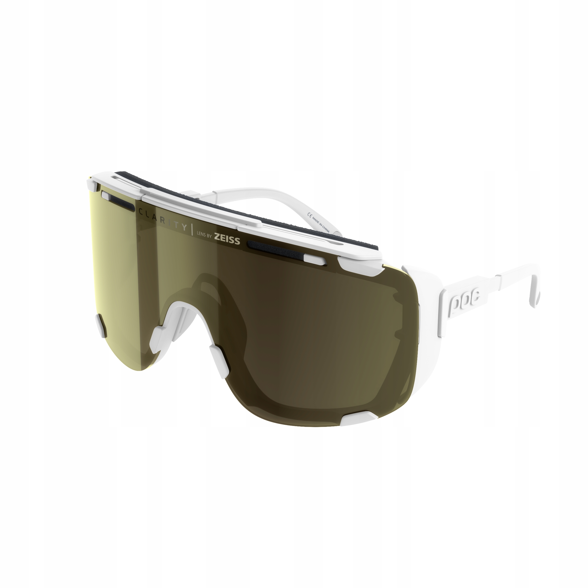 Brýle Poc Devour Glacial White Clarity Universal Sunny Gold S 3+CLEAR S0