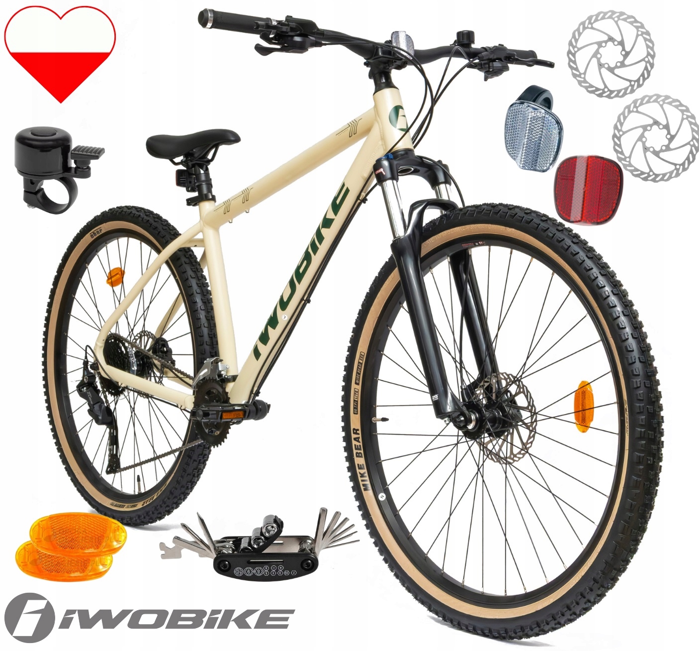 Rower Męski Górski 29" Aluminium Amortyzacja Shimano Cues Mtb Iwobike 2025