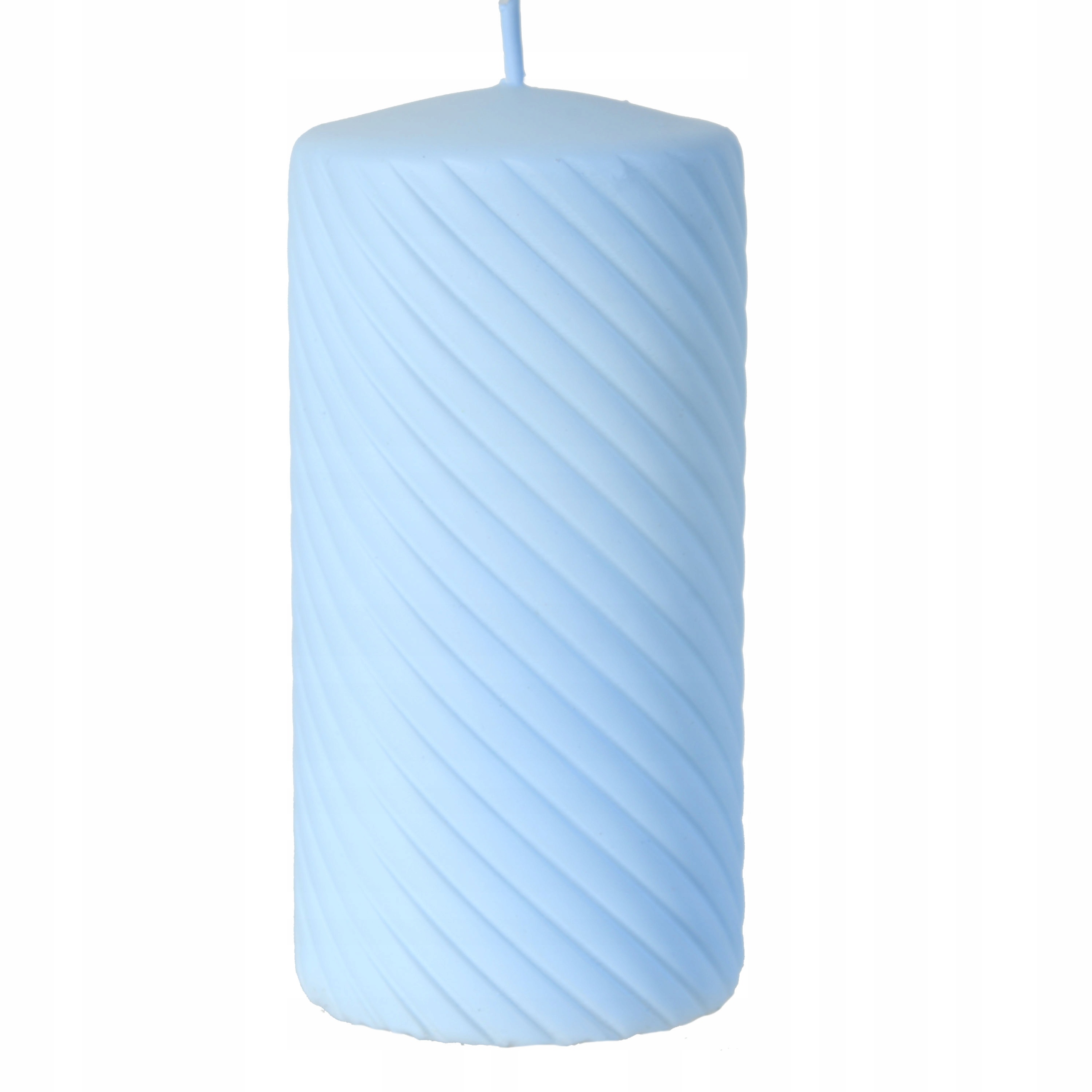 

Świeca ozdobna Caroline 14 cm niebieski mat